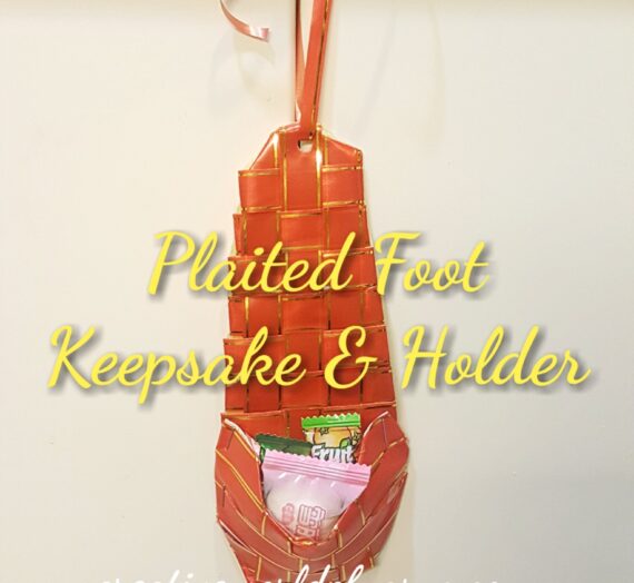 Plaited Foot Keepsake & Holder