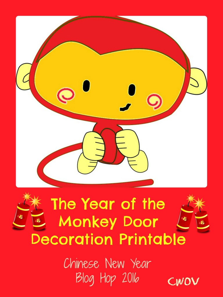 The Year Of The Monkey Door Decoration Printable Creative World